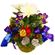 Новогодний карнавал. Новогодняя композиция из ирисов и хризантем с новогодним декором.
